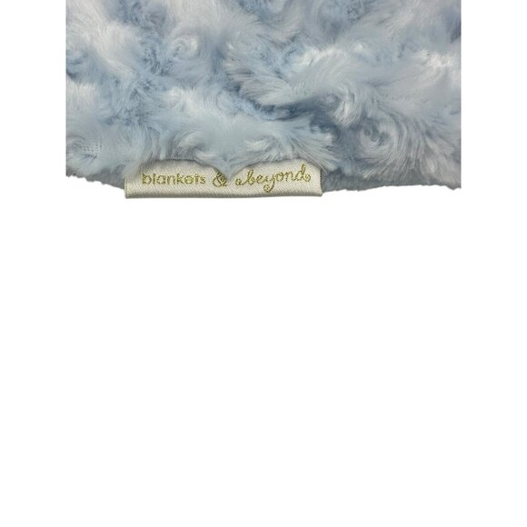 Blankets And & Beyond Blue Bear Plush‎ Minky Rosette Lovey Soother Security - Picture 4 of 7